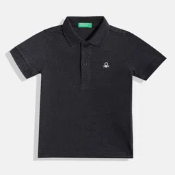 United Colors of Benetton Boys Polo Collar T-shirt-image-98