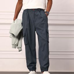 Mr Bowerbird Men Oversized Fit Pleated Cargos-image-27