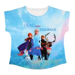 Disney by Wear Your Mind Blue Printed Round Neck T-shirt-image-64