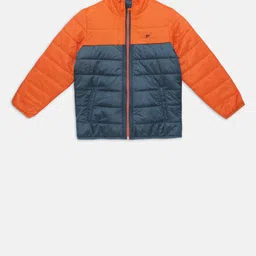 t-base Boys Blue Colourblocked Lightweight Padded Jacket-picture-17