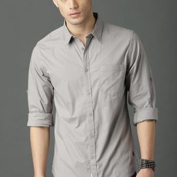 Roadster Men Grey Sustainable Casual Shirt-image-31