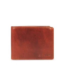 CALFNERO Men Tan Solid Two Fold Leather Wallet-picture-17