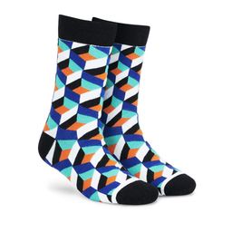 Dynamocks Unisex Multicoloured Printed Calf-Length Socks-14
