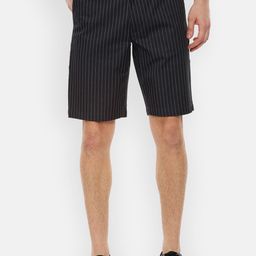 V Dot Men Black Striped Regular Fit Regular Shorts-image-24