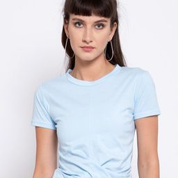 iki chic Blue Regular Crop Top-image-30