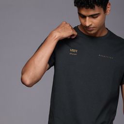 HRX by Hrithik Roshan Typography Printed Nowness-Supernature Pure Cotton Yoga T-shirt-image-29