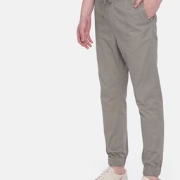Mast & Harbour Men Grey Regular Fit Solid Joggers-image-34