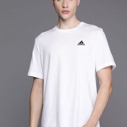 ADIDAS Essentials Single Jersey Logo Embroidered Cotton T-shirt-image-26