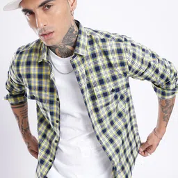 glitchez Street Savvy Checked Casual Shirt-image-92