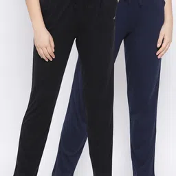 Kanvin Women Pack Of 2 Solid Lounge Pants-image-53