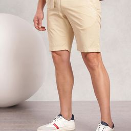 Nautica Men Solid Pure Cotton Slim Fit Chino Shorts-image-88