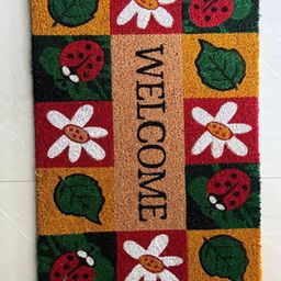 Aura Brown & Red Printed Anti-Skid Doormats-image-24