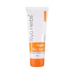 Riyo Herbs Papaya Face Scrub Removes Dead Cells, Dirt & Excess Oil-picture-7