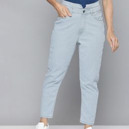 Flying Machine Women Blue Mom Fit Light Fade Stretchable Jeans-picture-13
