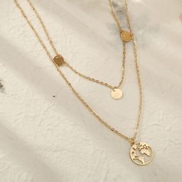 Jewels Galaxy Women Gold-Plated Layered Necklace-37