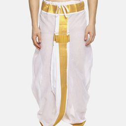 Sethukrishna Men White Solid Readymade Dhoti-image-29