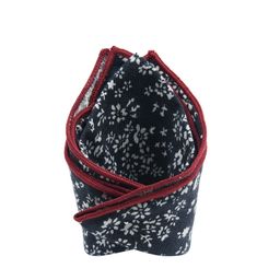 Tossido Men Black & White Printed Pocket Square-14