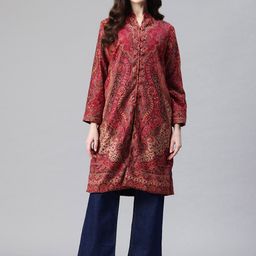 SWI Stylish Women Floral Lightweight Pheran Tailored Jacket-picture-18
