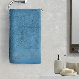 Portico New York Unisex Blue Solid Hand Towel-image-35