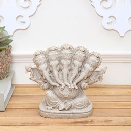 TAYHAA Grey Stone Dust Lord Ganesha Showpiece-image-84