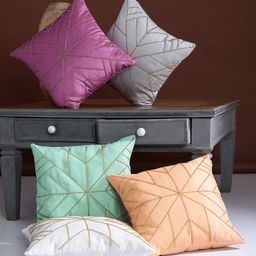 Alina decor Multicoloured Set of 5 Embellished Square Cushion Covers-58