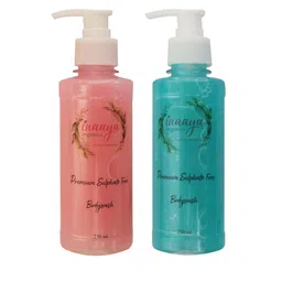Inaaya Organics Unisex Pack of 2 Pearl Gold & Lavender Body Wash Shower Gel 250 ml Each-picture-9