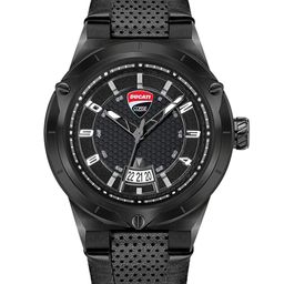 DUCATI CORSE Men Black Dial & Black Straps Analogue Multi Function Watch DTWGB2019702-22
