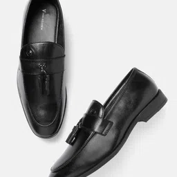 Van Heusen Men Leather Formal Loafers with Tassel Detailing-image-46