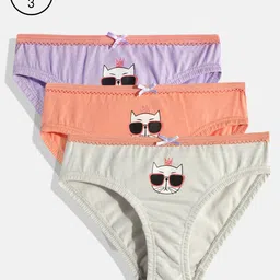 mackly Girls Pack Of 3 Assorted Briefs MB-44-2-4-image-46