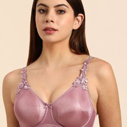 Triumph Women Pink Wired Non Padded Comfortable High Support Big-Cup Minimizer Bra-image-75