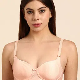 Triumph Nude-Coloured Lightly Padded T-shirt Bra-image-3