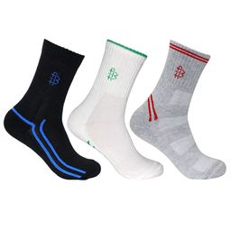 Bonjour Men Set of 3 Assorted Ankle-Length Socks-11