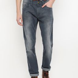 FOCOSO Men Grey Slim Fit Mid-Rise Clean Look Stretchable Jeans-image-23