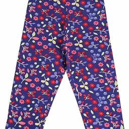 Bodycare Kids Girls Blue & Red Cotton Printed Capris-image-102