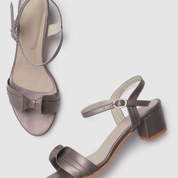 Marc Loire Women Grey Solid Sandals-image-43