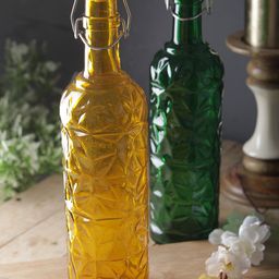 CDI Set Of 2 Assorted Floral Shaped Cork Water Botlles-23