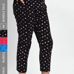 BAESD Girls Pack Of 3 Printed Pure Cotton Capris-picture-41