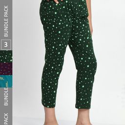 BAESD Girls Pack Of 3 Printed Pure Cotton Capris-picture-49