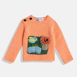 CHUTPUT Kids Embroidered Woollen Sweater Vest-14