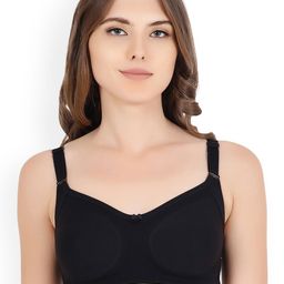 Floret Women Pack of 2 Full-Coverage Bras T3033_Black-11