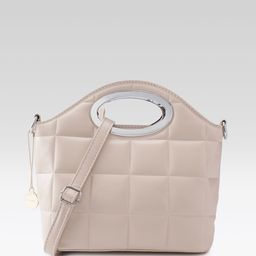 Mast & Harbour Textured PU Structured Handheld Bag-image-36