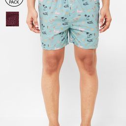 URBAN SCOTTISH Men Pack of 2 Printed Pure Cotton Boxers-image-41
