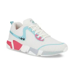 Campus Women Off-White Mesh Running Shoes-image-25