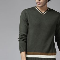 The Roadster Lifestyle Co. Stripe Detail Acrylic Pullover-image-22