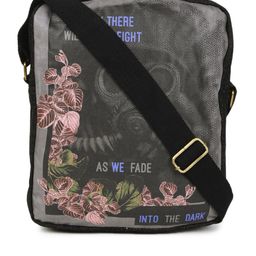 SPYKAR Men Black Printed Messenger Bag-12