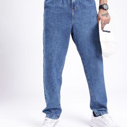 glitchez Men Street Savvy Loose Cropped Fit Pleated Jeans-picture-31