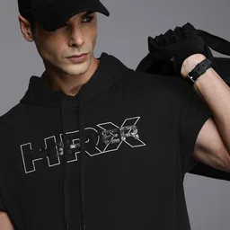 HRX by Hrithik Roshan Fighter Collection Men Drop Shoulder Sleeveless Sweatshirt-picture-49