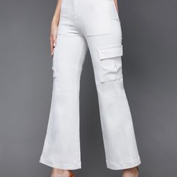 Miss Chase Women Wide Leg High-Rise Cotton Jeans-picture-30