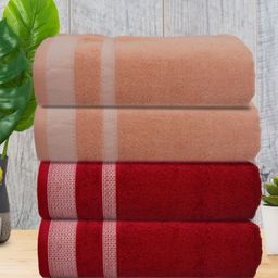Athom Living 4 Pieces 400 GSM Cotton Bath Towels-image-9