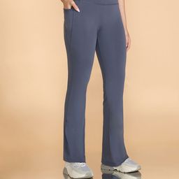 KICA Women Stretchable Flared Pants With Pockets-image-98